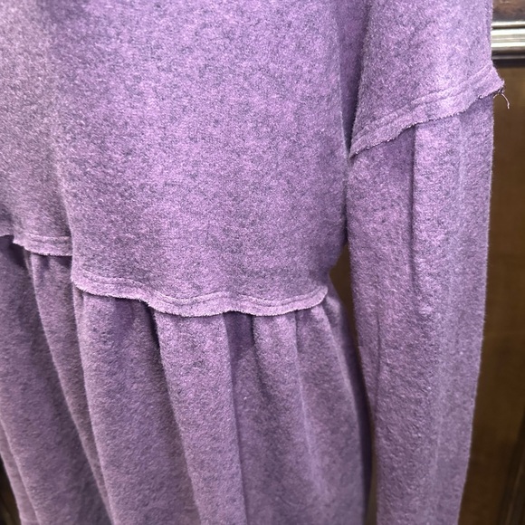 NWOT SIZE S OVERSIZED By Together Purple Long Sleeve Tunic - Picture 3 of 9